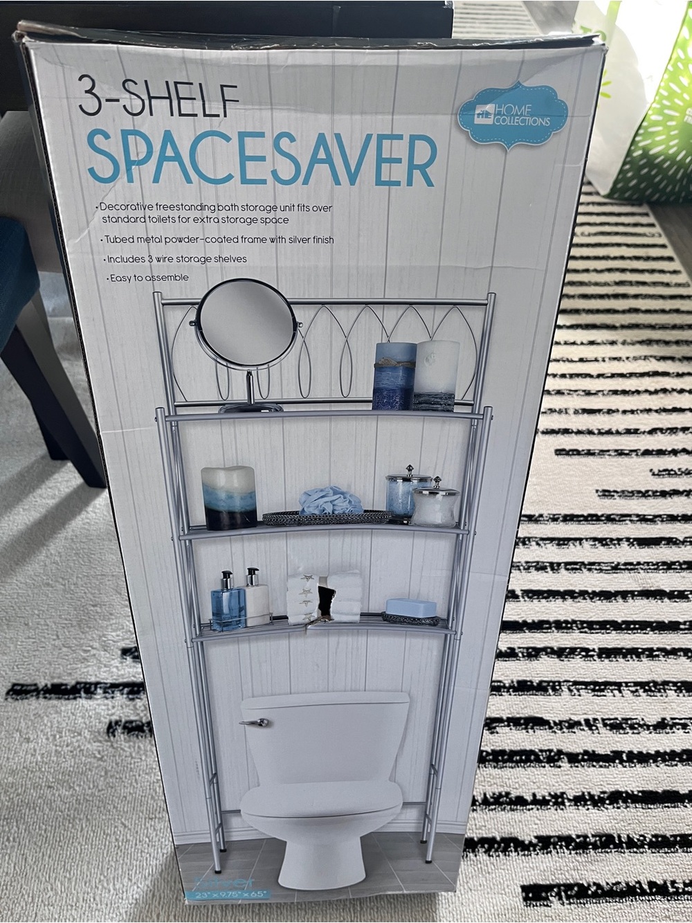 Over the Toilet Shelf/Storage - Silver